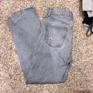 Buttonfly Agolde Straight Leg Jeans